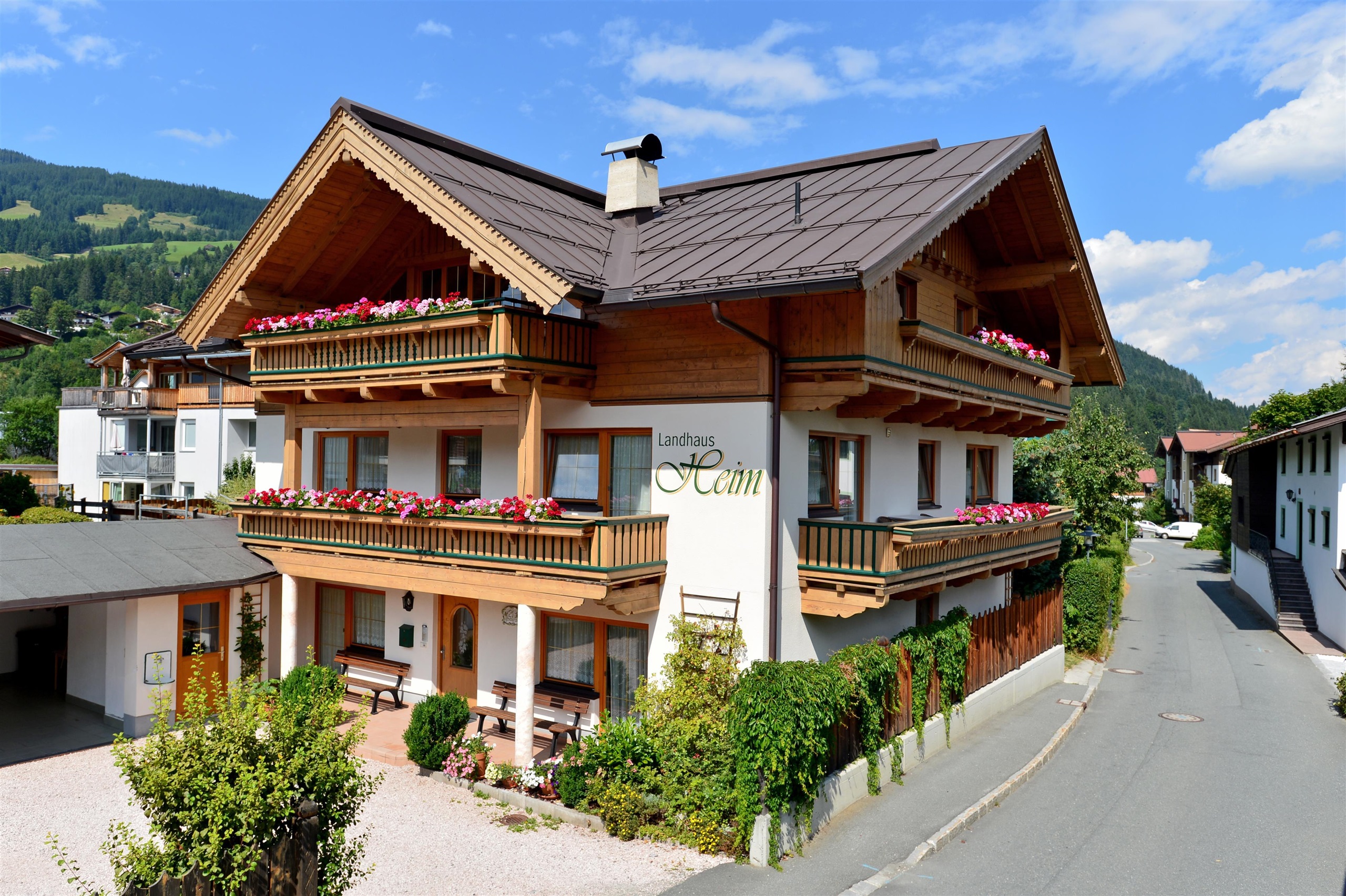 ontgrendelen voor kijk in Vakantie in de Regio Brixental - Landhaus Heim, Kirchberg in Tirol